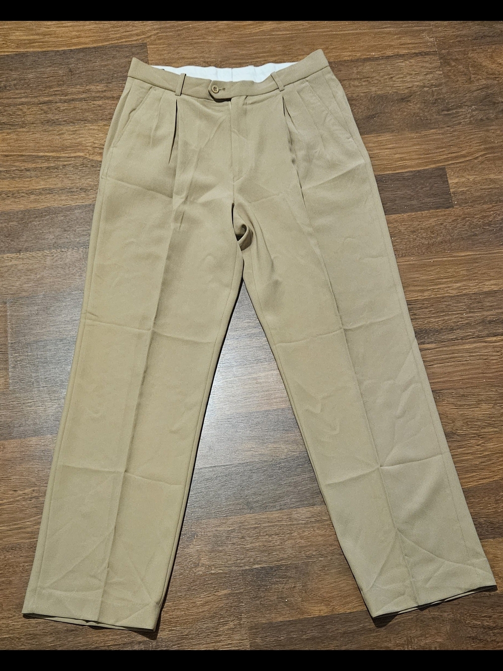 PRONTI by phita mens dress pants SIZE 34x33 COLOR KHAKI CP4D